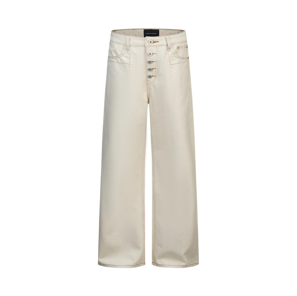 Skinny Jeans Zipper Fly Boucle cinq pièces