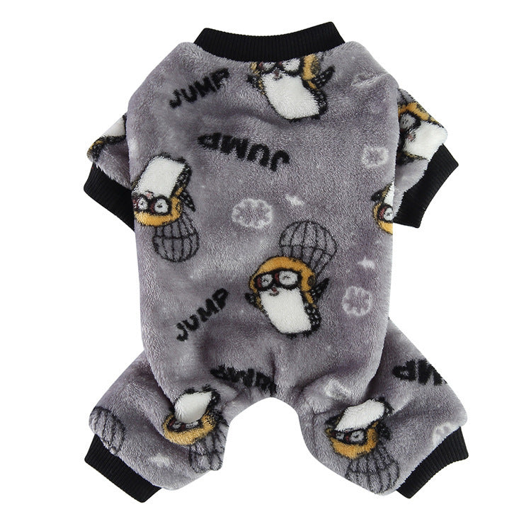 Pyjamas thermiques épais en peluche d'hiver
