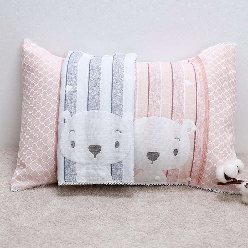 Cotton Four-Layer Gauze Pillows