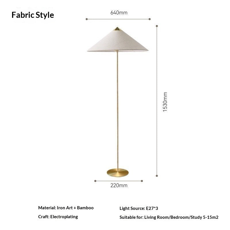 Lampe de sol en rotin tendance et créative
