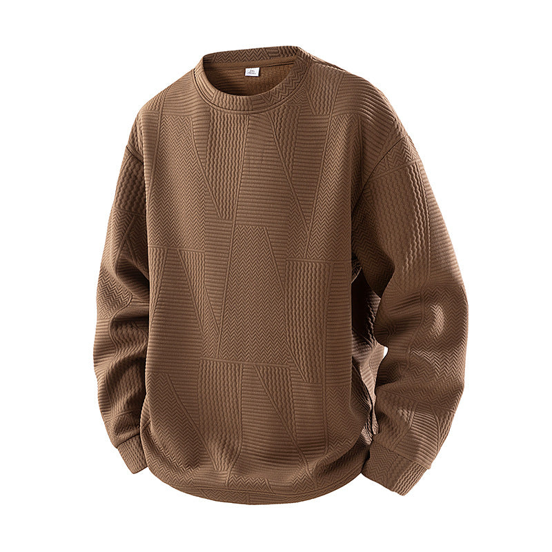 Chemise de fond en pull de cou-d'équipage casual pour hommes