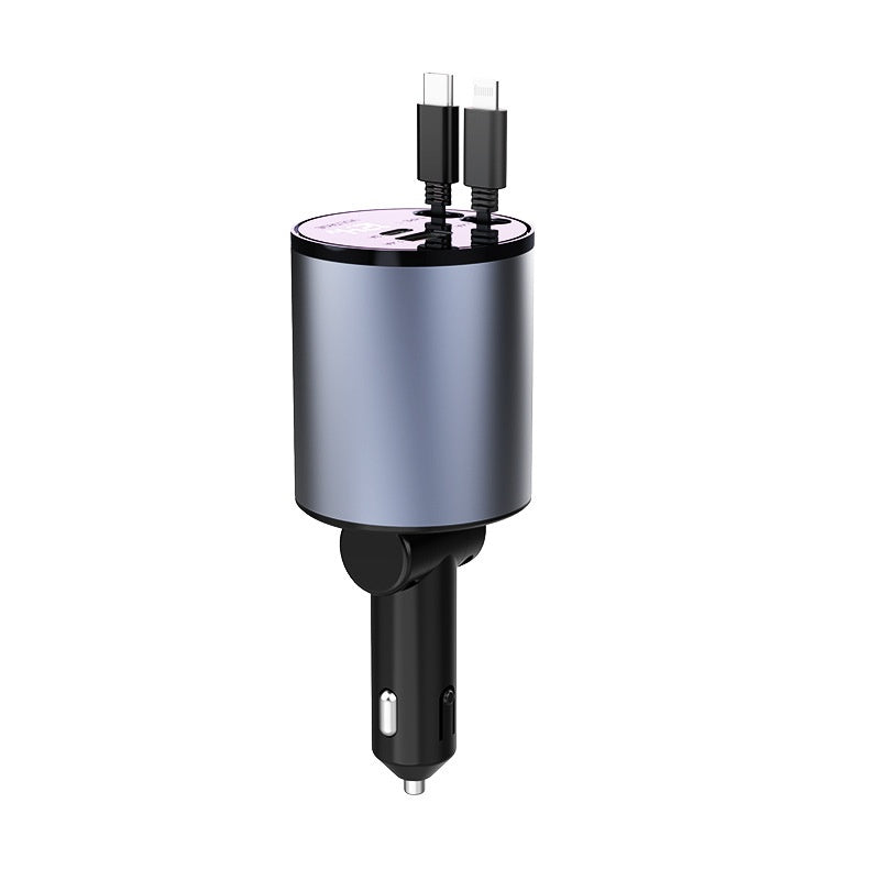 Chargeur de voiture plus léger de cigarette métallique