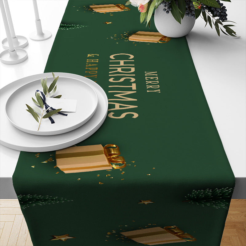 Table de Noël Runner Linge de restaurant isolé nappe