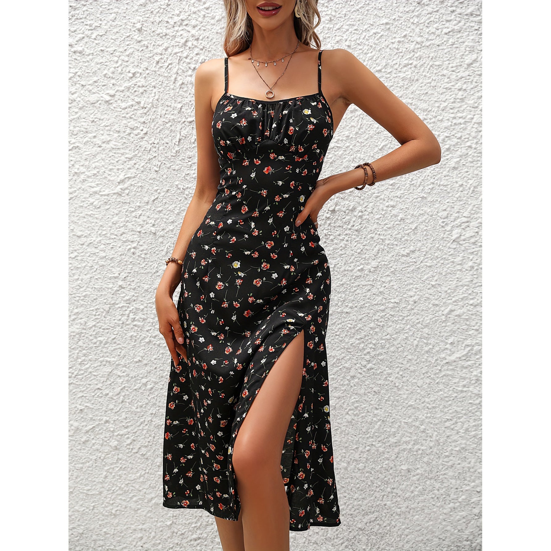 Robe tendance pour femmes Style d'été Commerce extérieur Européen et américain Amazon Sexy Spaghett