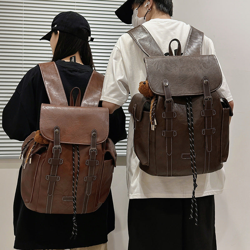 Mode Casual Grande capacité Retro Trendy Outdoor Sac à dos pour hommes