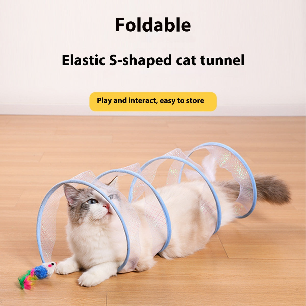 Tunnel de chat d'animal de compagnie auto-salonnage Stuffy Cat Canal Kittens
