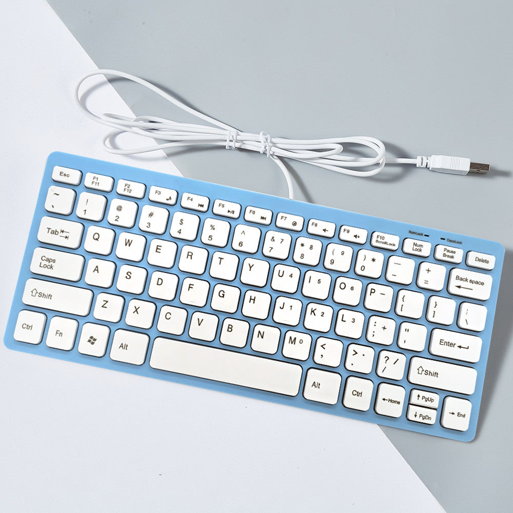 Ordinateur de bureau USB et bloc-notes Ordinateur Clavier filaire Mini Clavier sans bruit