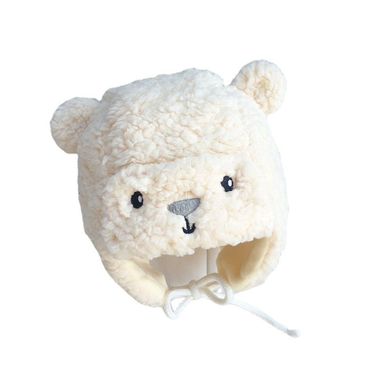 Casquette de bébé coréenne Mignon d'hiver pour l'alimentation