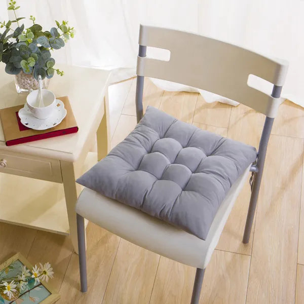 Chaise 4Pcs Coussin Pads Oreiller Soft Tie sur des tapis carrés pour la maison bureau voiture assis
