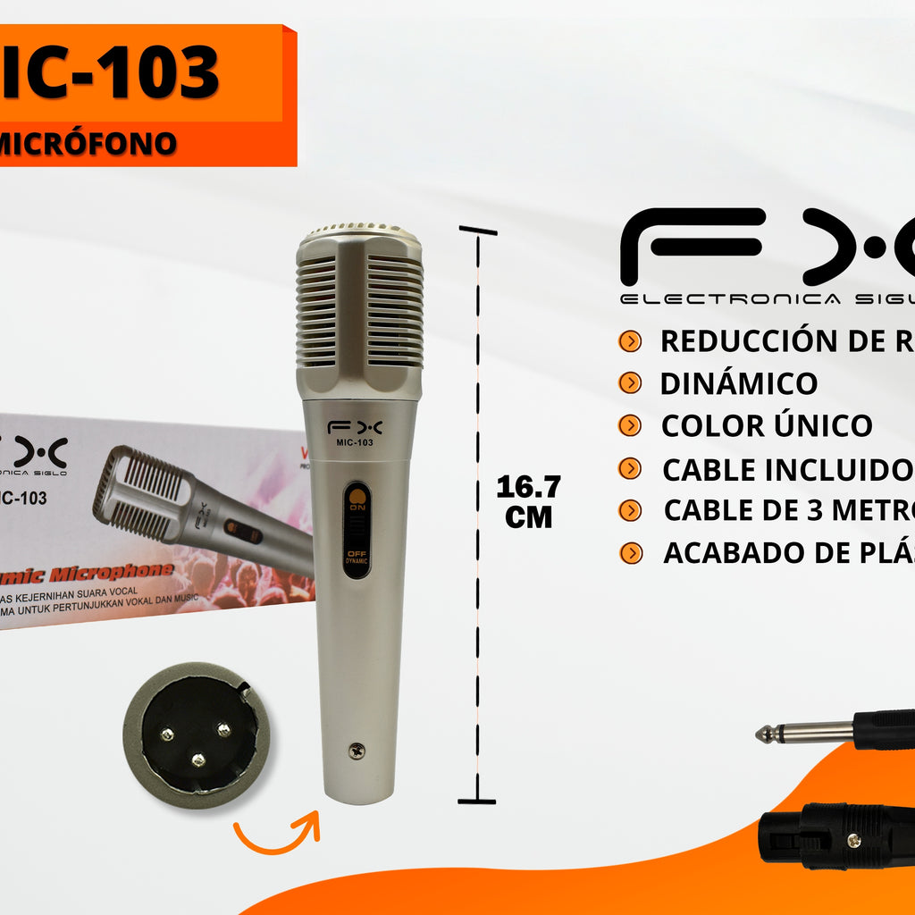 Microphone dynamique parance de bruit 3m Microphone filaire avec câble