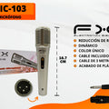 Microphone dynamique parance de bruit 3m Microphone filaire avec câble