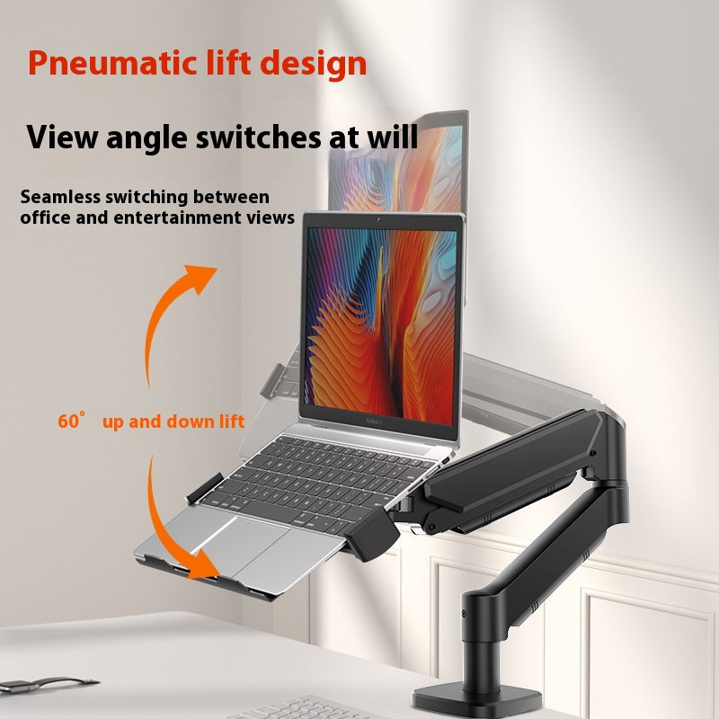 Support ordinateur portable Refroidissement suspendu Hauteur du bureau Augmentation de la base de bras mécanique