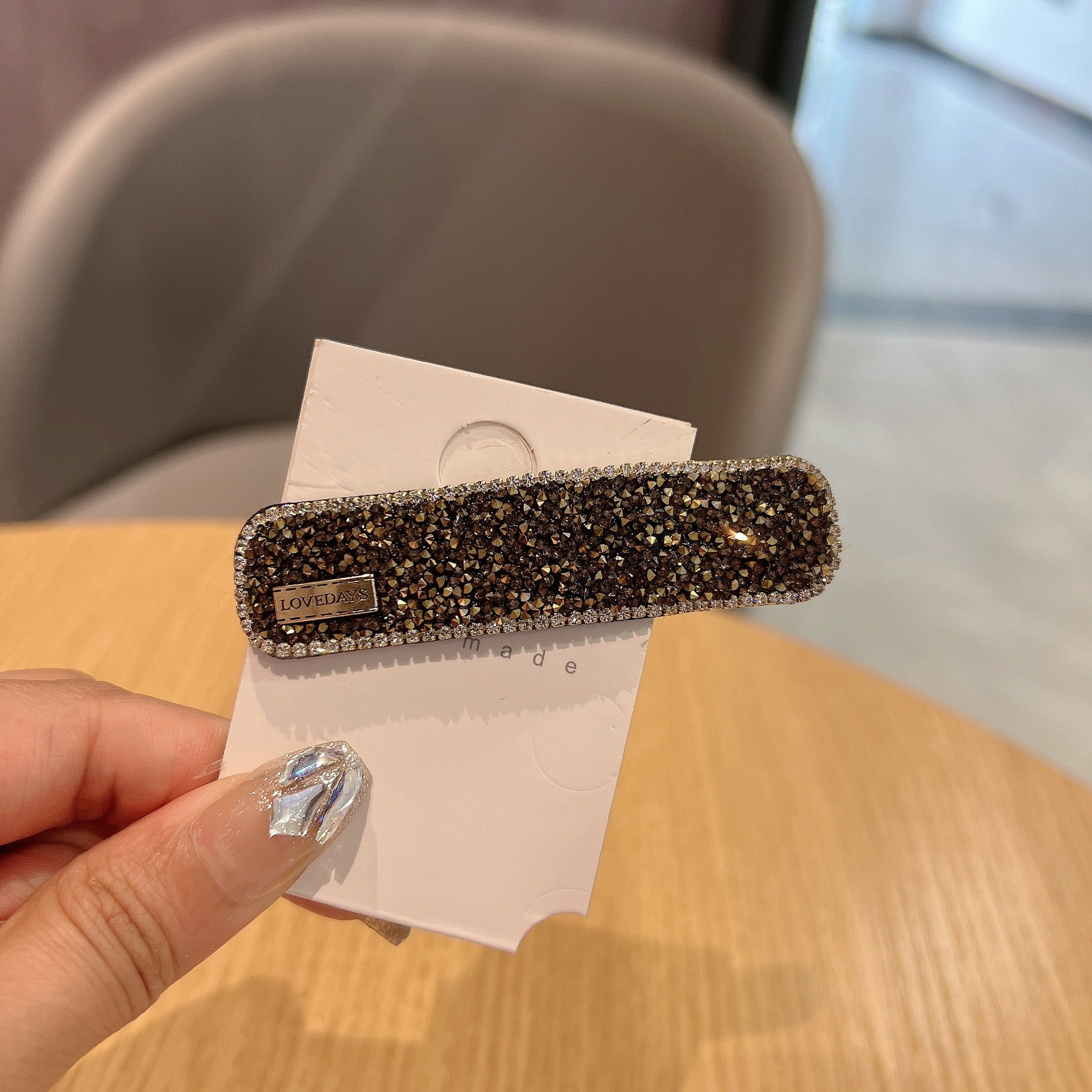 Barrettes élégantes simples polyvalentes haute sens Nouveau