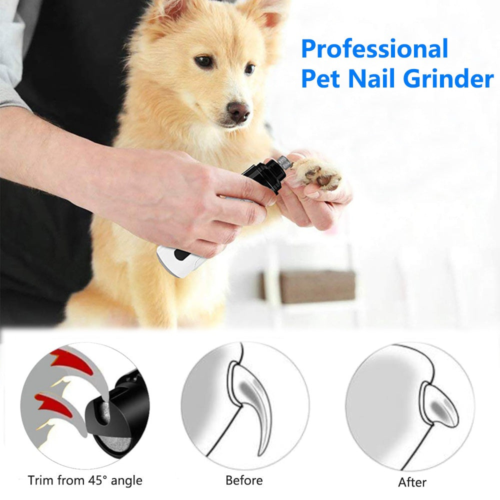 Piercing automatique des ongles Pet 3 vitesses LED électrique