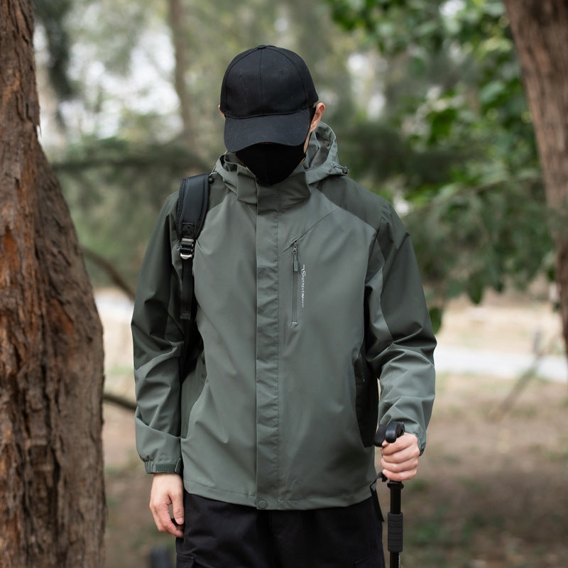 Hommes à l'abri du vent Et veste de sport extérieure imperméable
