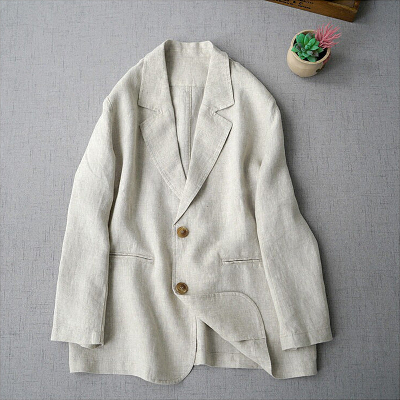 Robe professionnelle de couleur solide pour femme Élégante à manches longues Blazer