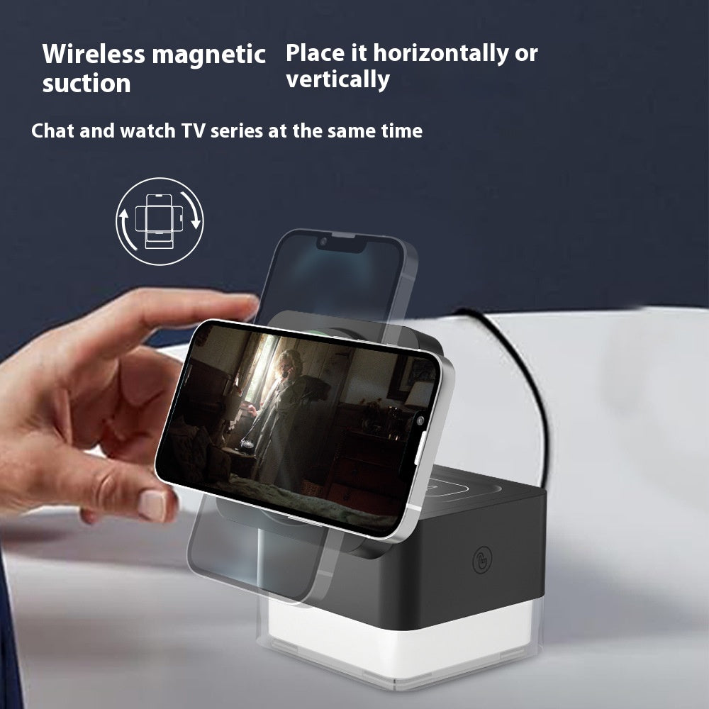 Chargeur 3-en-un sans fil multifonctionnel Chargeur de radiotéléphonie mobile 15W