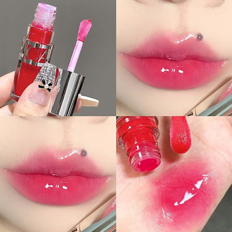 Un radiant hydratant et un lip gloss hydratant avec une finition miroir de style Dewy