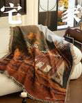 Revêtement de canapé de style rétro Coussin de canapé haut de gamme léger salon
