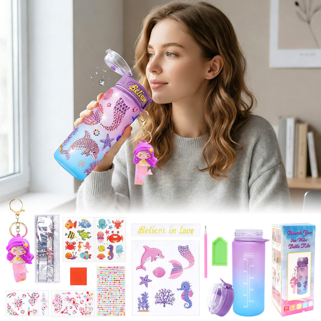 Sirène Craft Kit avec tasse à boire et porte-clés
