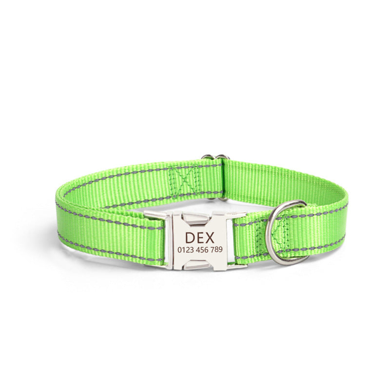 Reflective Nylon Rope Dog Collar