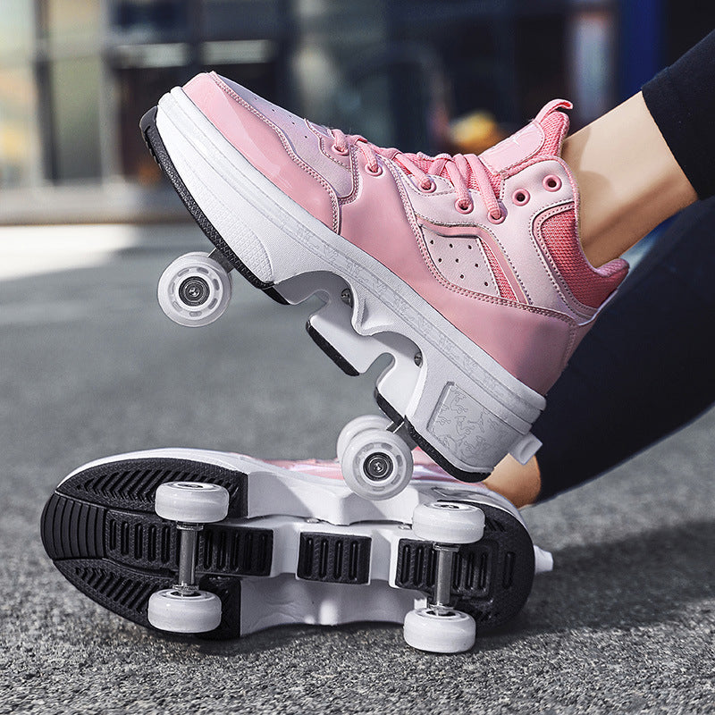 Patins à roulettes rétractables féminins