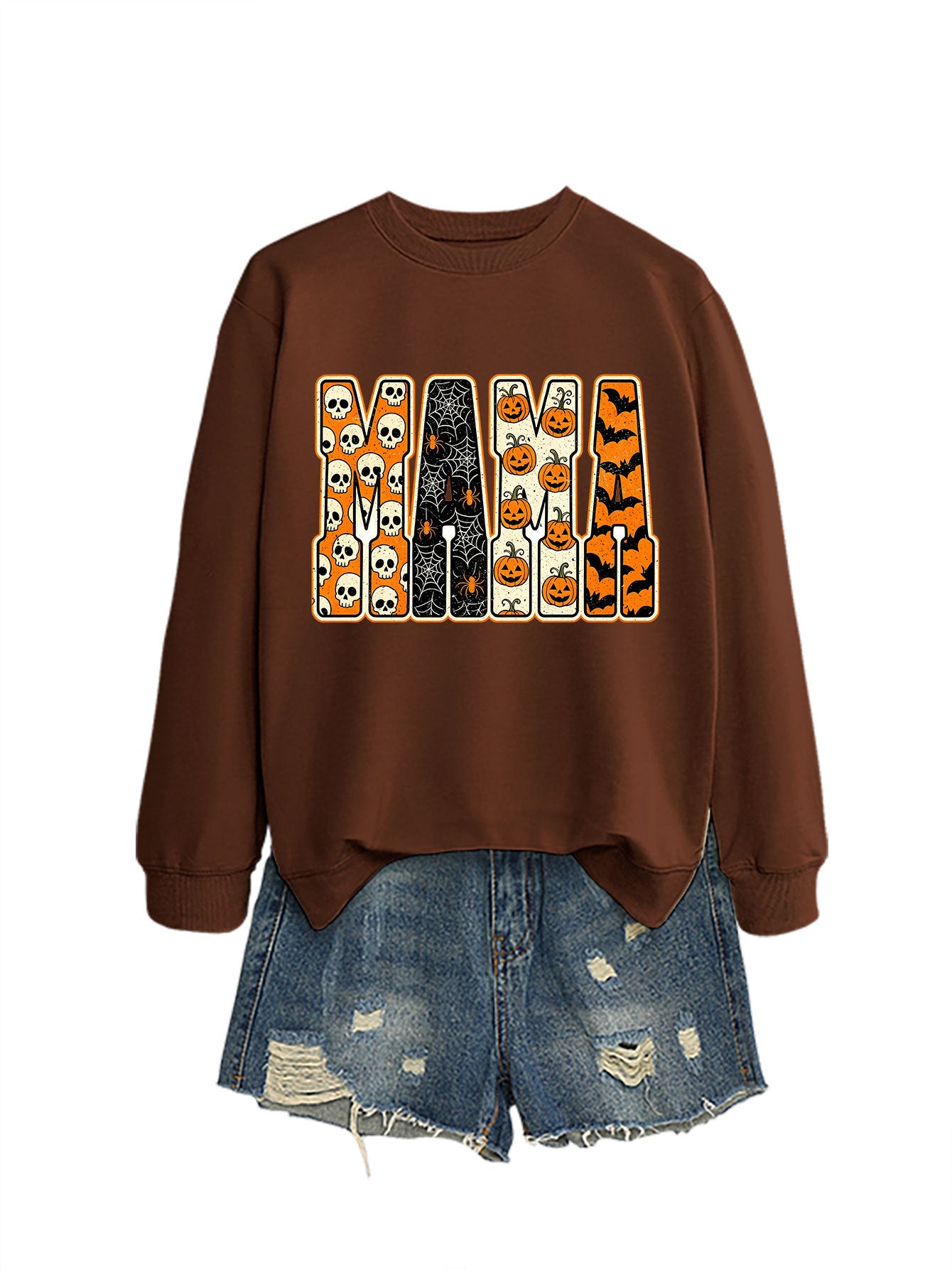 Hoodie d'Halloween pour femmes avec araignée de crâne et Jack-o-lantern Designs