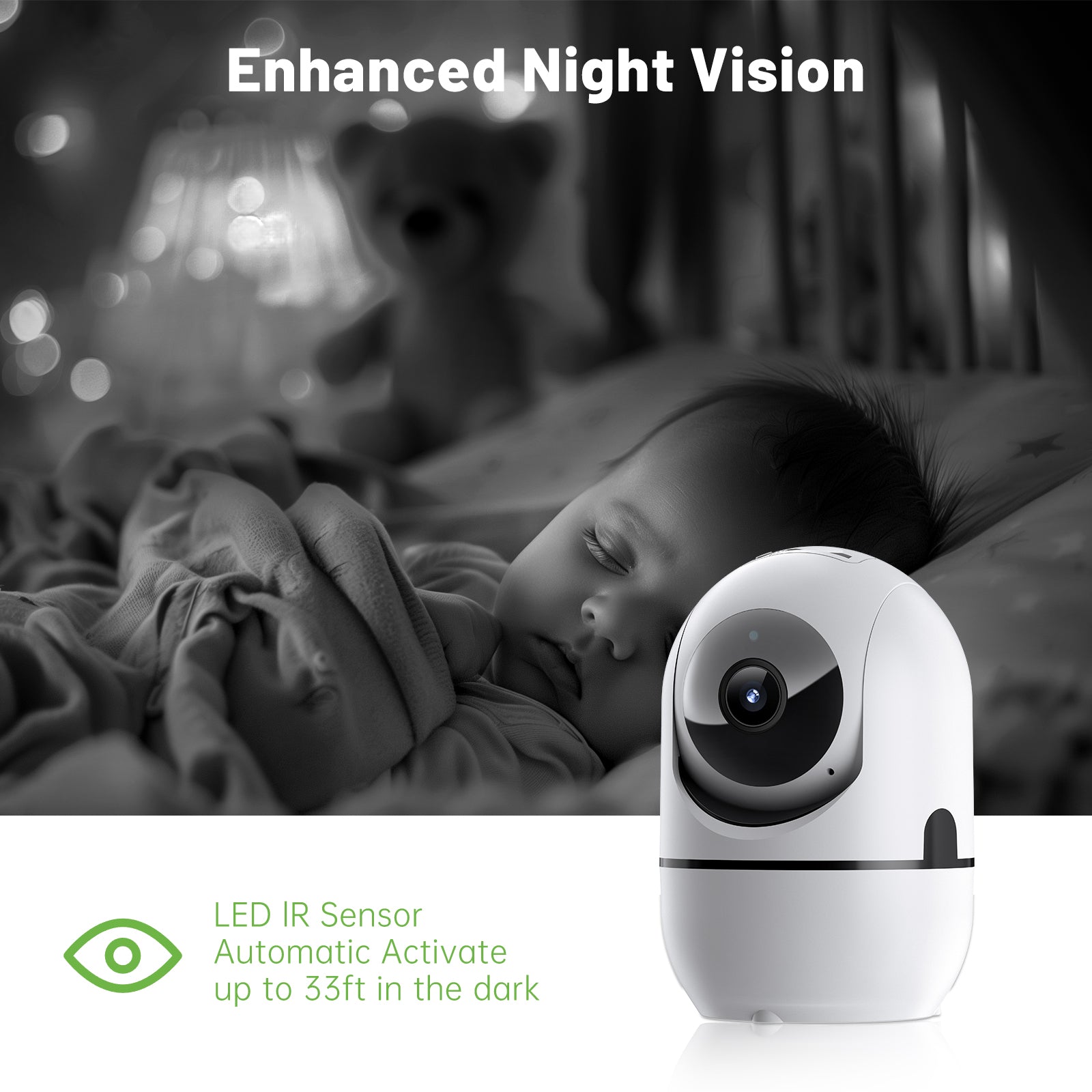 Caméra réseau d'appel vidéo 2 voies PTZ WIFI Sécurité Cam AI Smart Cam pour la maison nuit Visio