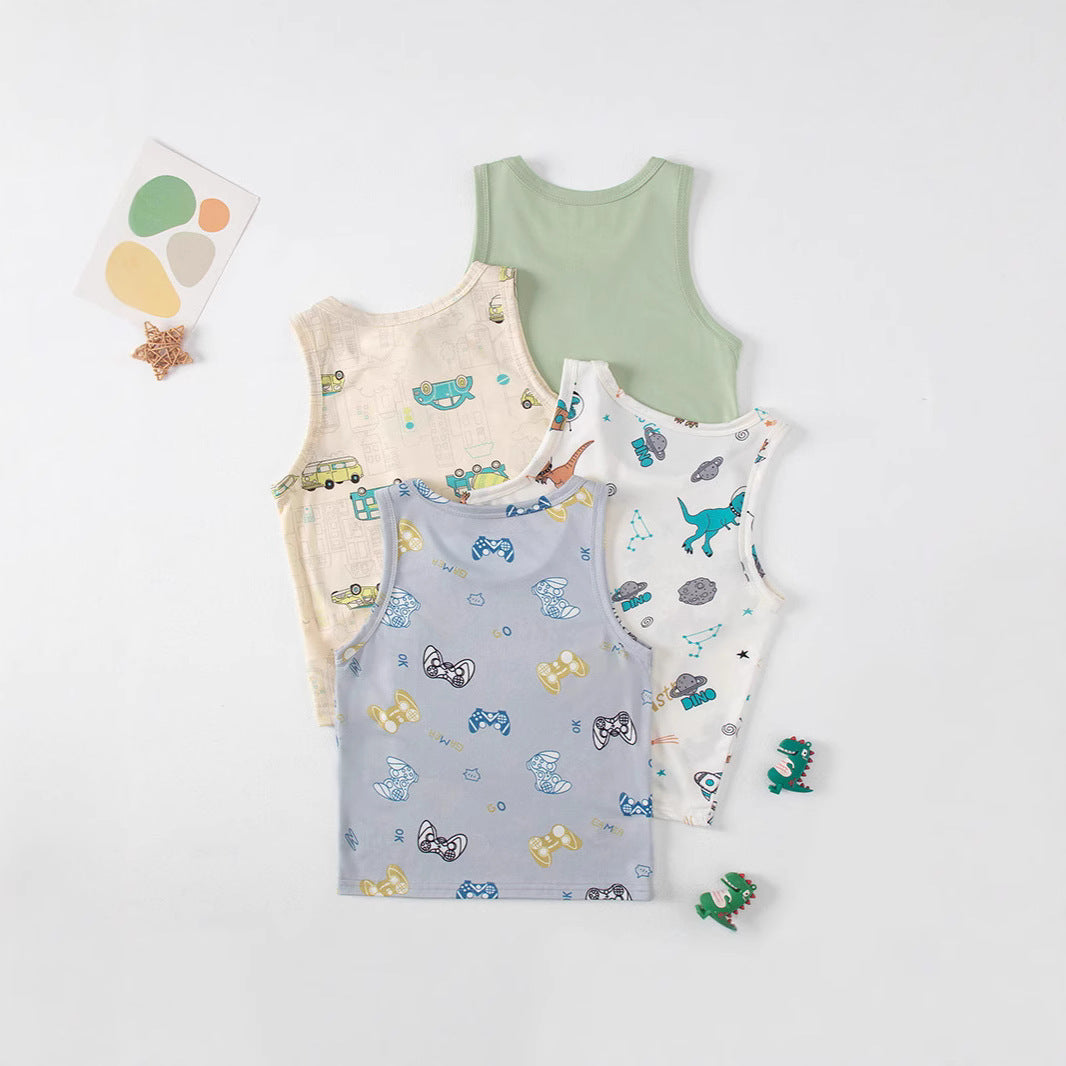 Veste mince pour les garçons et les filles confortable Casual Tout-match sans manches