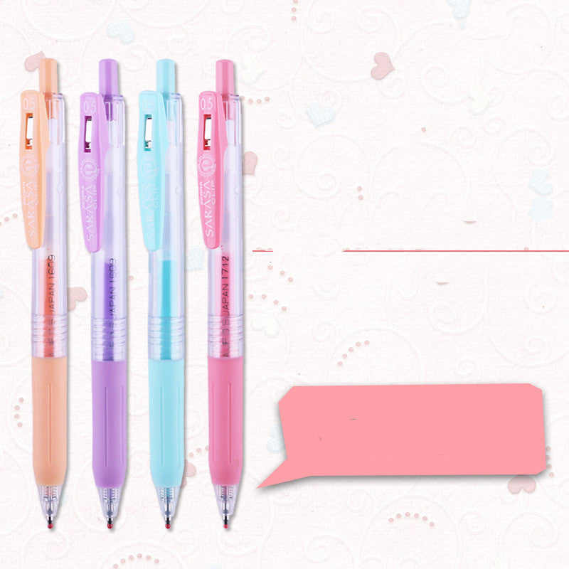 Couleur Presse Gel Pen 8-Color Set Stylo d'eau Couleur de lait