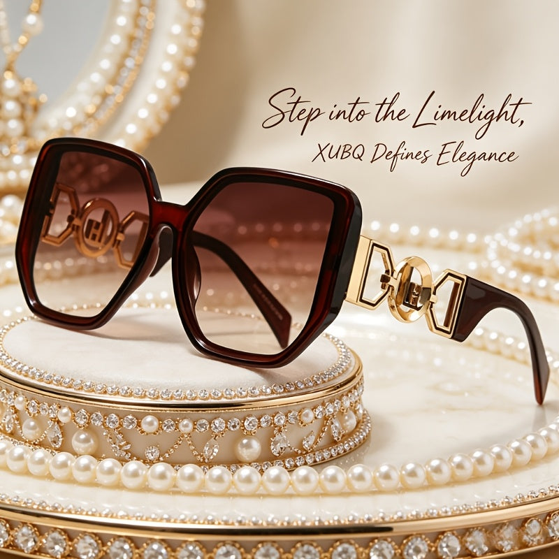 Lunettes de soleil carrées de luxe pour femmes