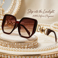 Lunettes de soleil carrées de luxe pour femmes