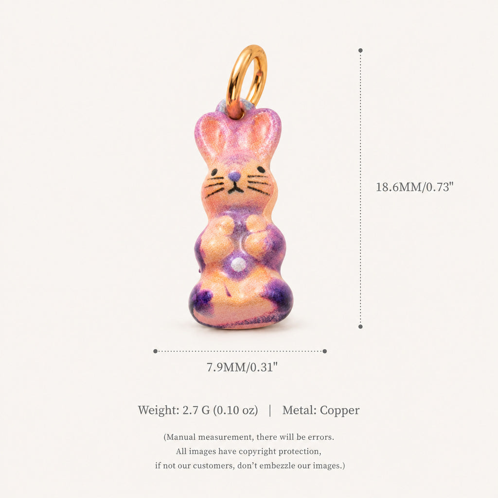 Collier pendentif de lapin animal mignon