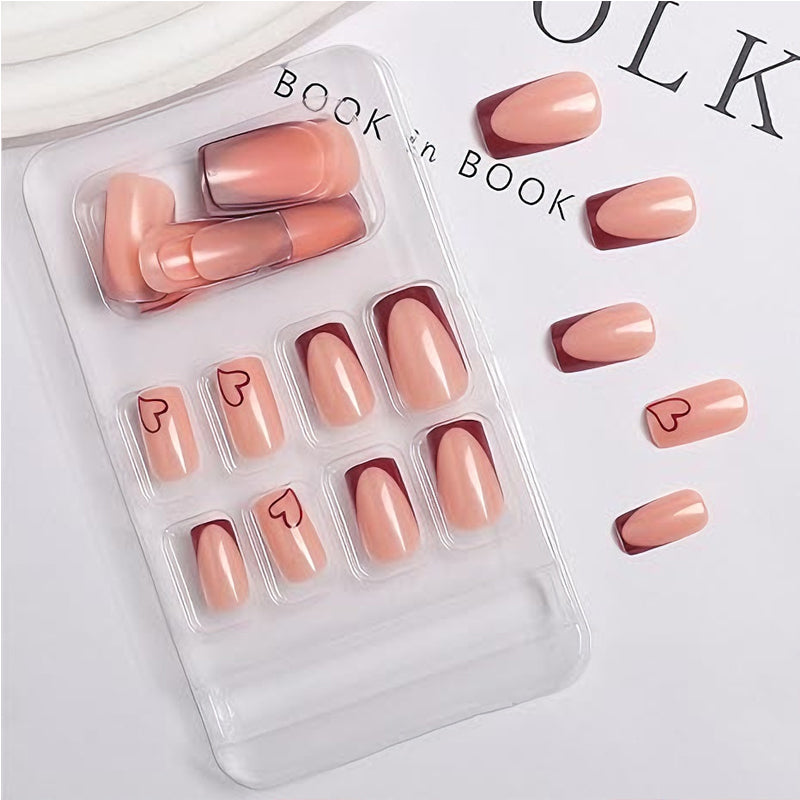 24 PCS Saint Valentin presse sur les ongles
