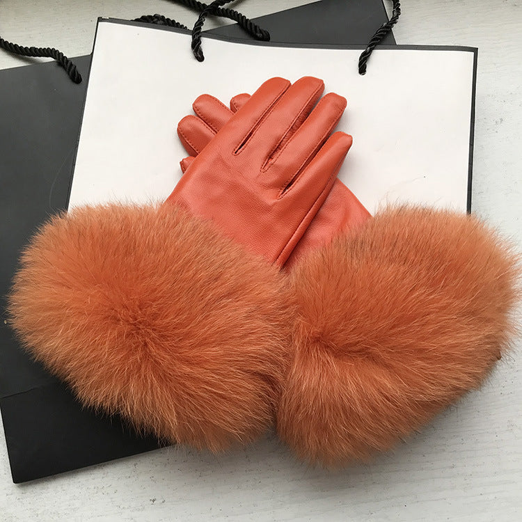 Gants de menottes chauds d'hiver pour femmes