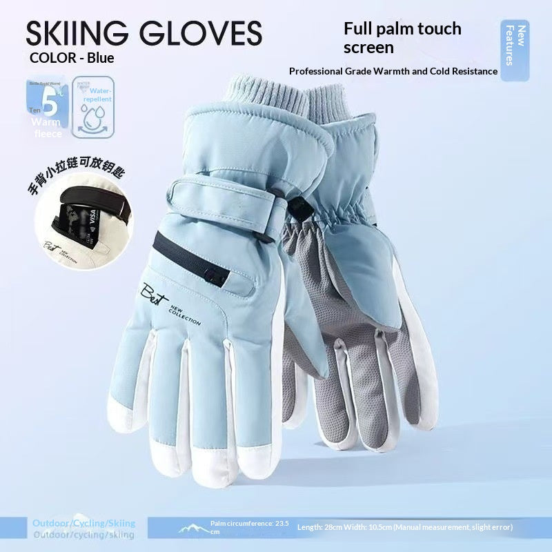 Gants de vélo à cinq doigts, doublés de mouches