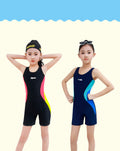 Maillot de bain de filles sport coin plat une pièce