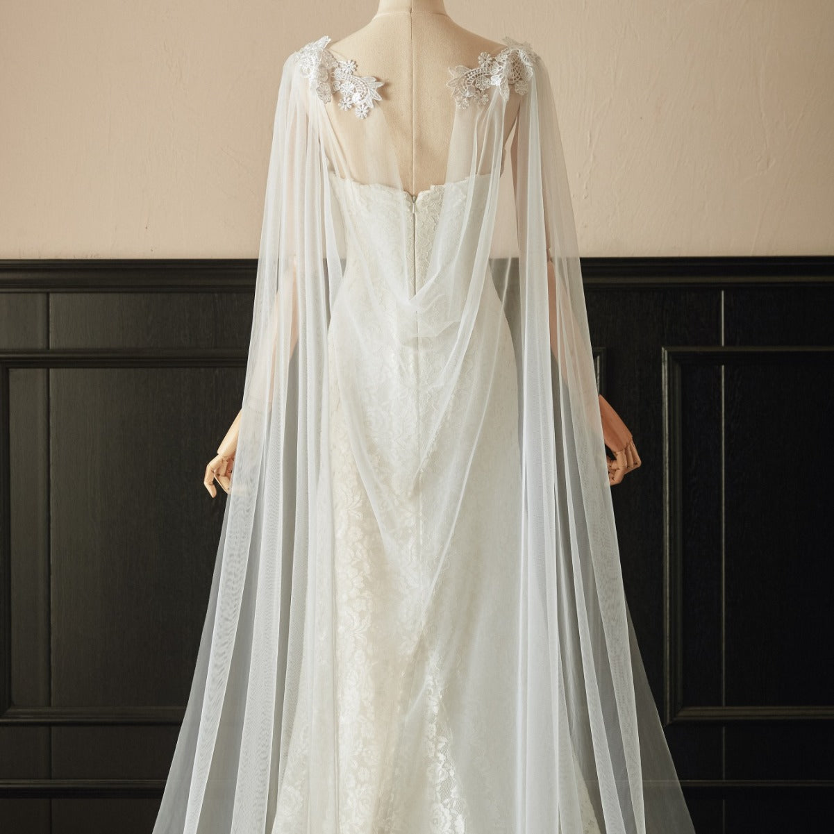 Mesh Style Dentelle Mariage de mariée Châle