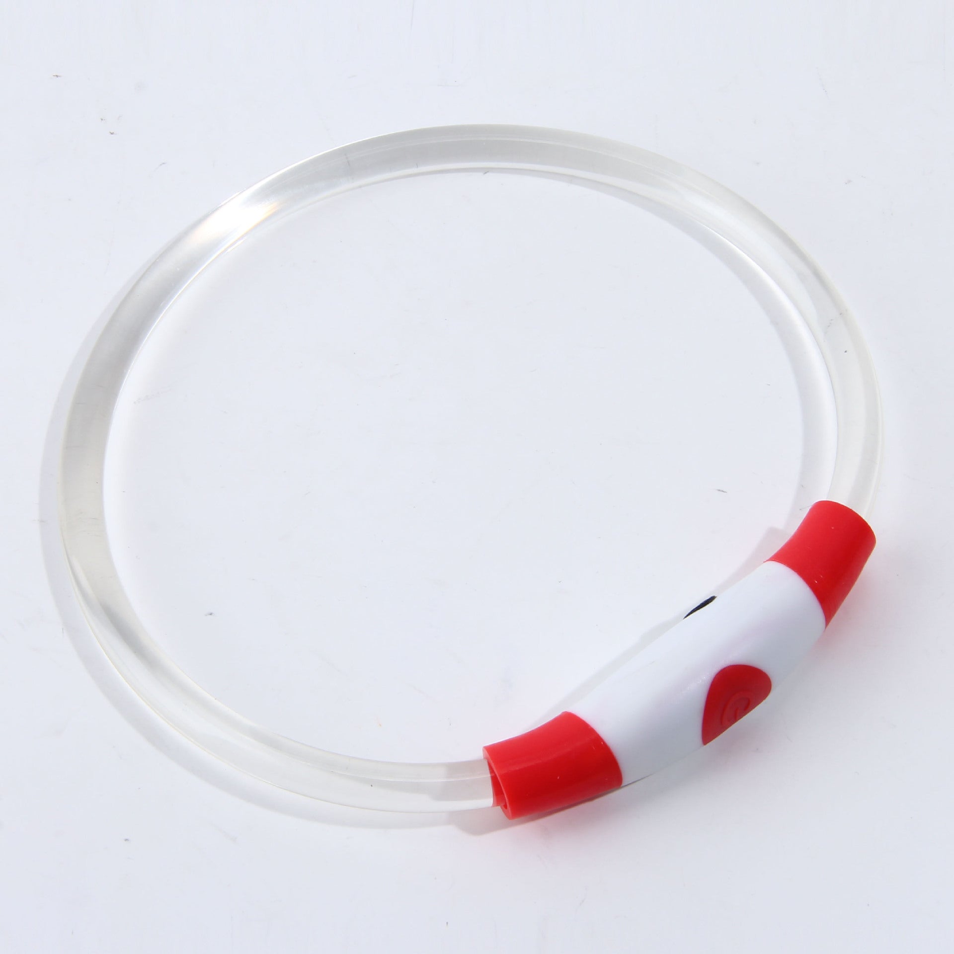 Fermoir de fibre optique haute transparence Émettant la lumière Collier LED rechargeable