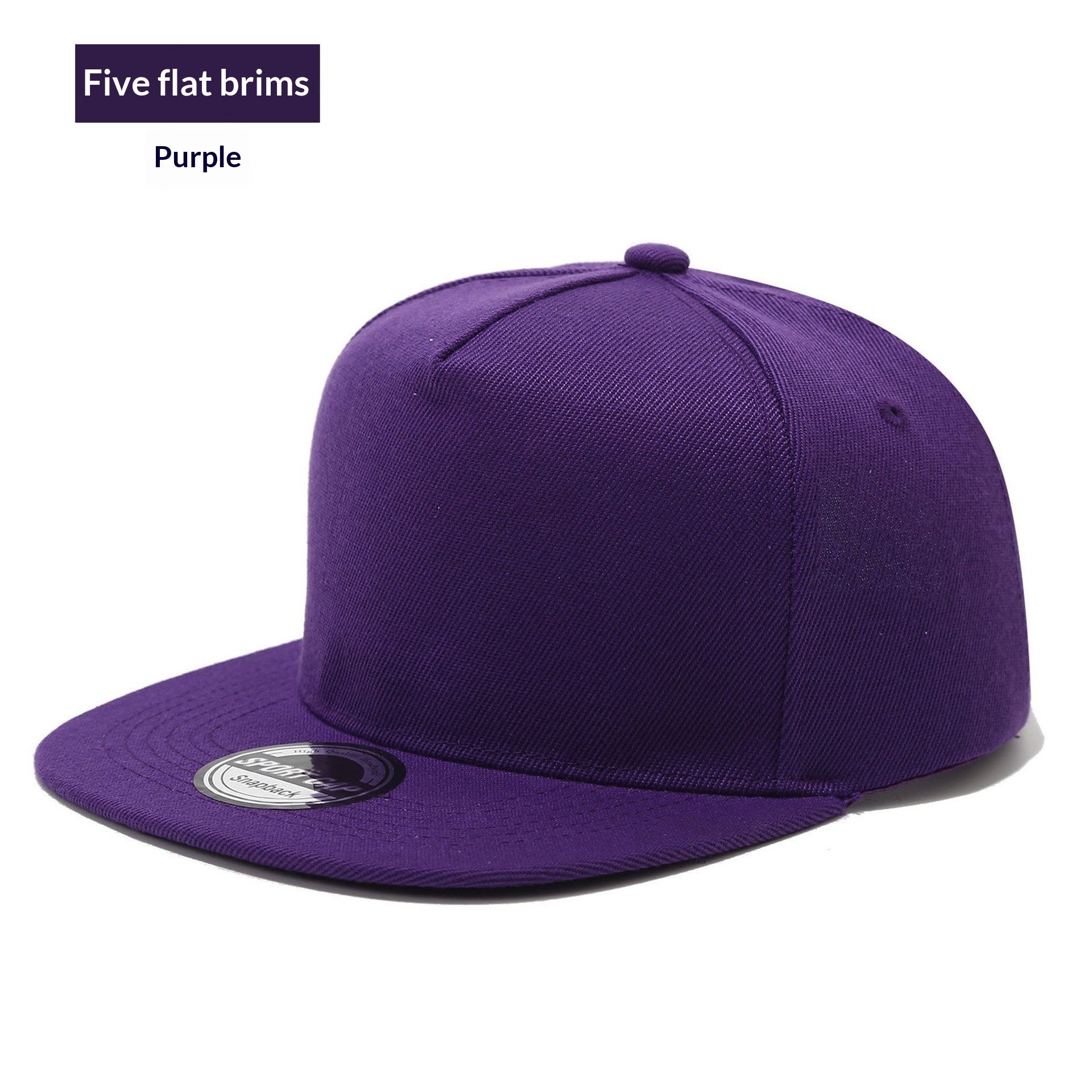 Casquette de baseball polyvalente à bord plat pour l'extérieur et la rue offrant une protection solaire