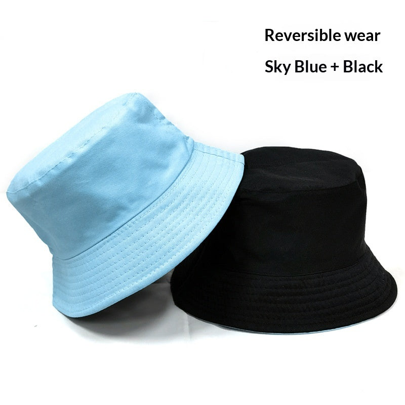 En stock Chapeau de pêcheur double face avec impression en option ou broderie