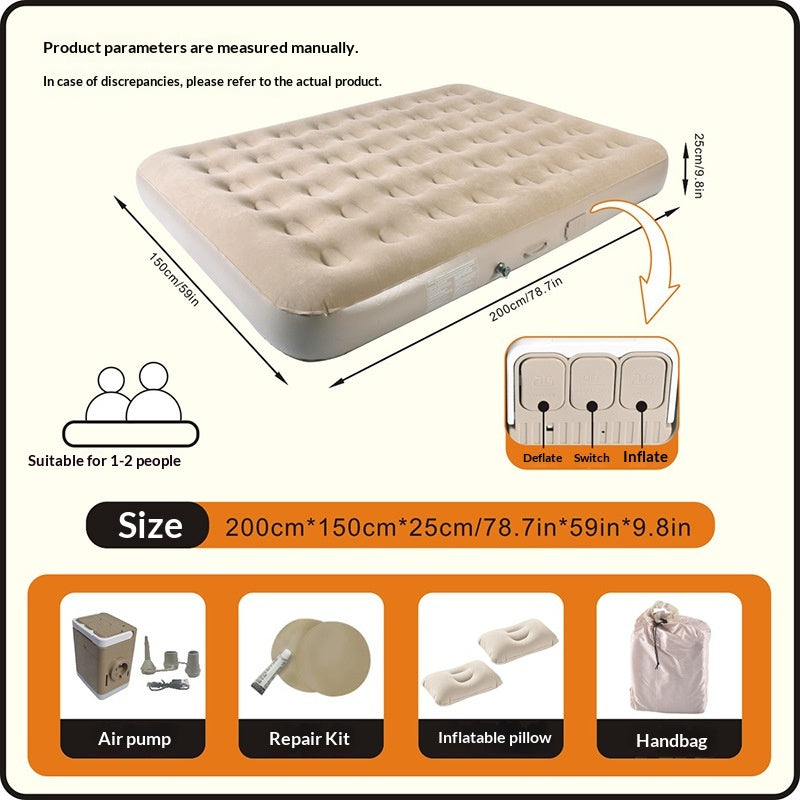 Matelas de pliage portable gonflable automatique Camping