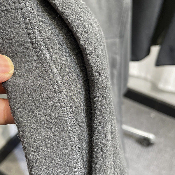 Sweatshirt Casual Cardigan sans col convient pour la superposition comme pièce de vêtements