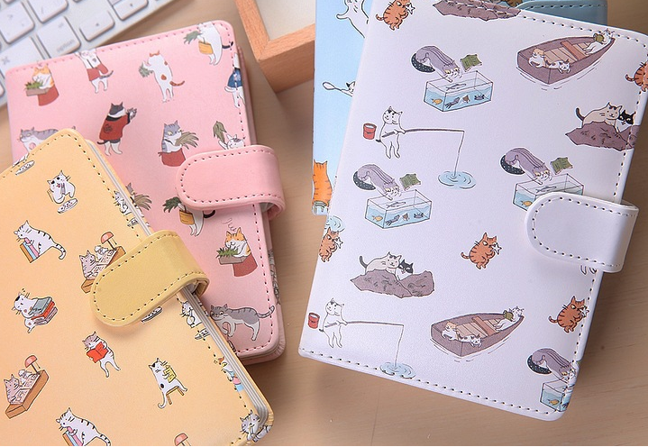 King Valley Ukiyoga Grand 32K Cartoon Créatif Boucle magnétique Cahier de notes Livres de notes Nouveau