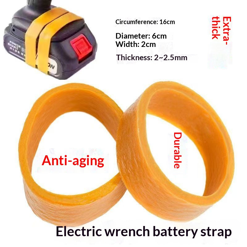 Bande en caoutchouc Batterie Bracelet élastique Outil de fixation d'anneau résistant à l'usure