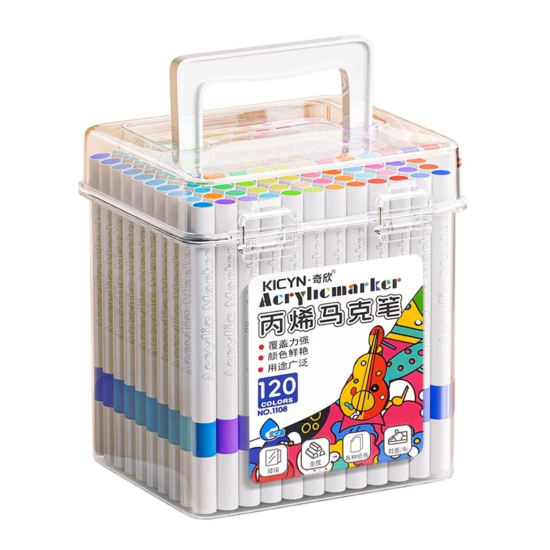 Marqueur acrylique 120pcs pour les élèves de l'école primaire