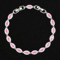 Bracelet de tennis Marquise Zircon de luxe Elégant argent ton cristal bijoux femmes party mer