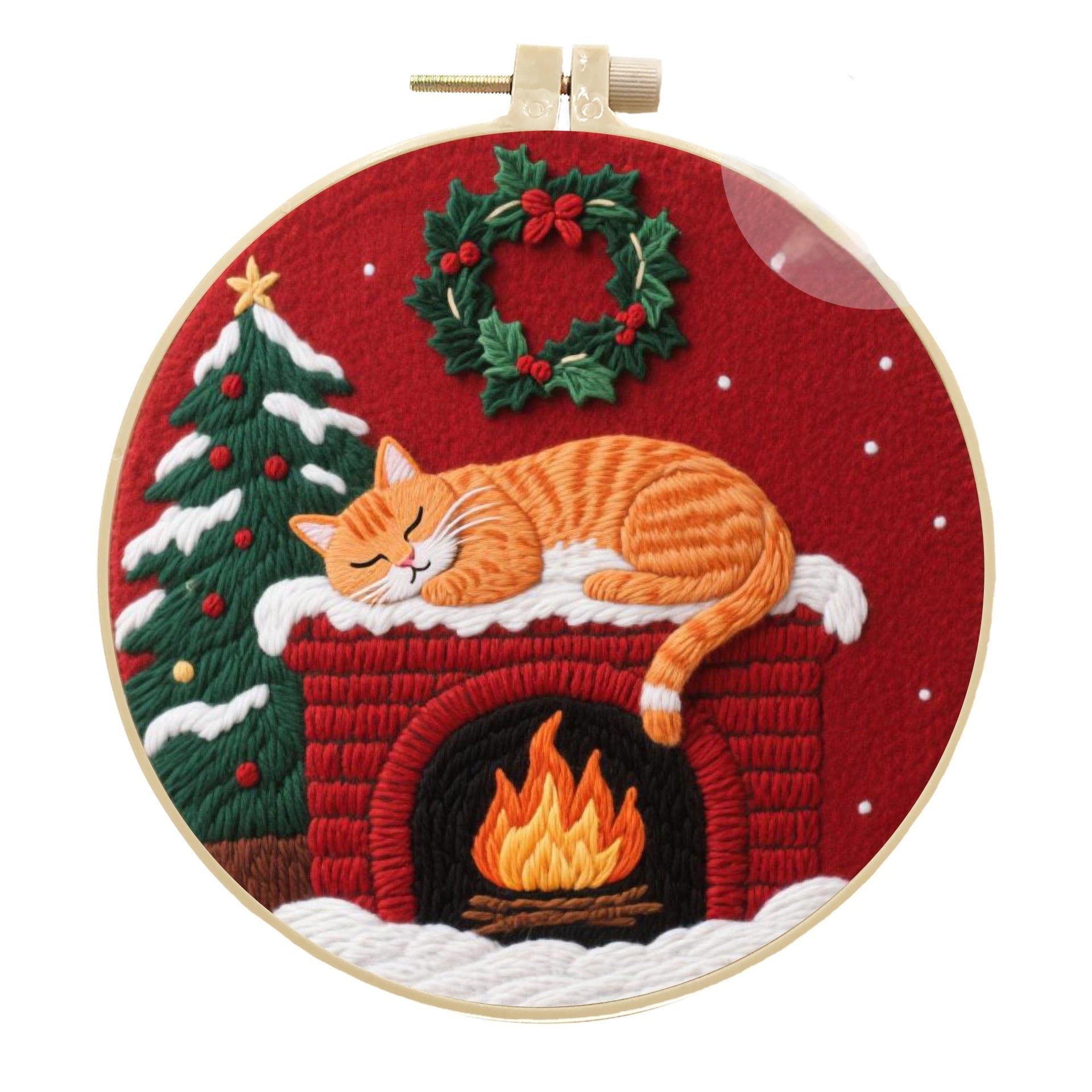 Cat Broderie artisanale Diy Matériau Package