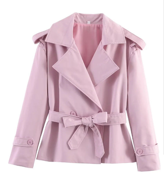 Za Aliexpress vente chaude de style européen et américain femmes de couleur solide ceinture courte Jac