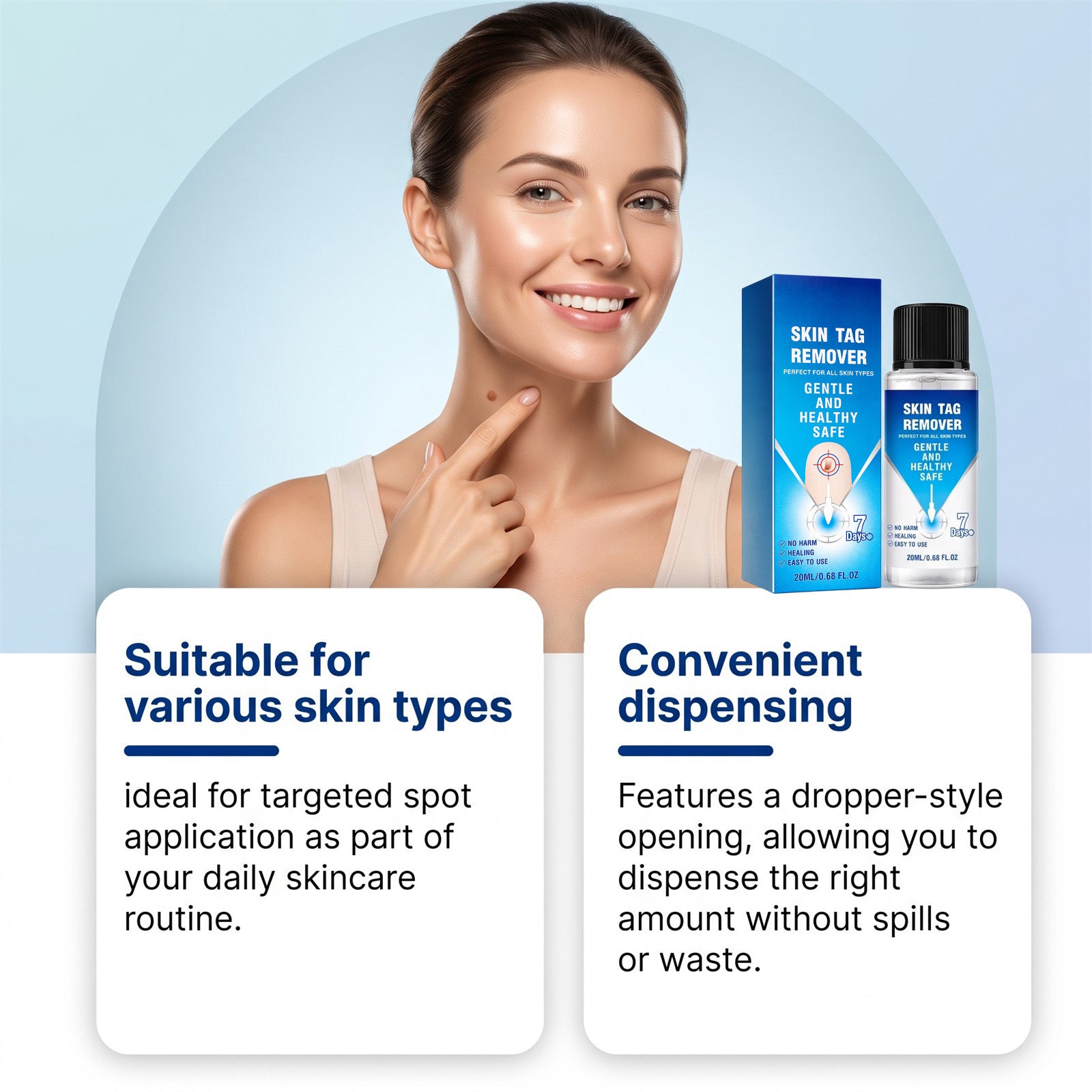 Lotion de soins de la peau Lotion d'application quotidienne